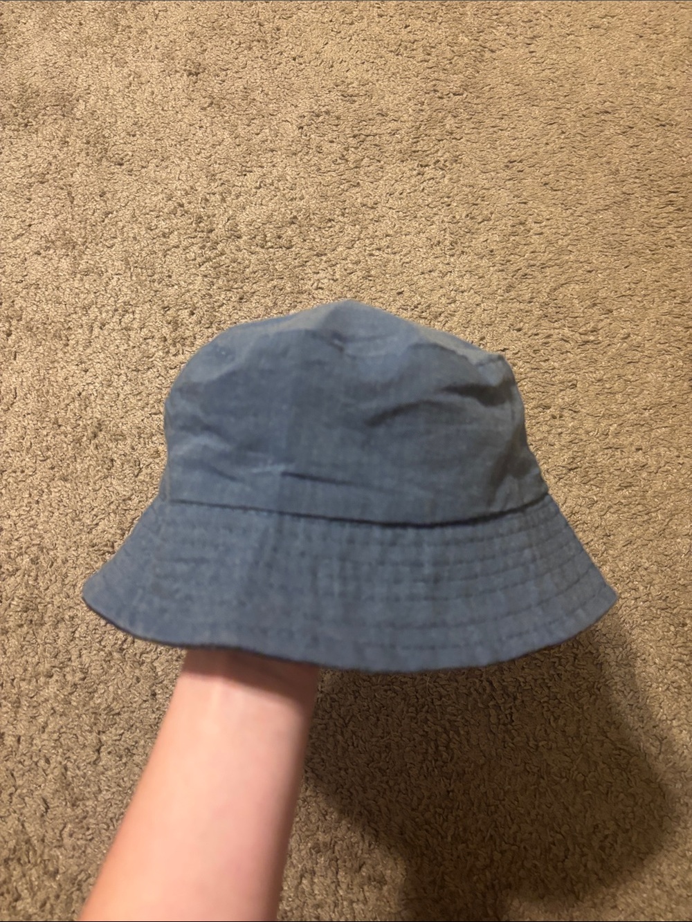 Blue Bucket Hat - Casual Sun Hat